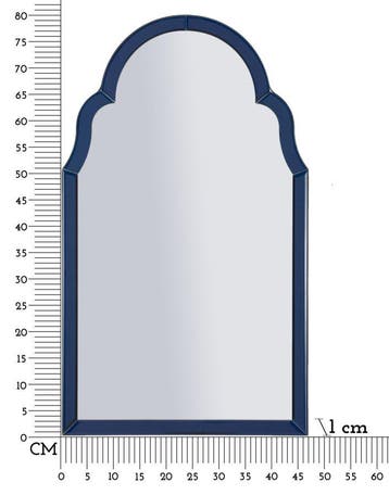TANGER BLAUWE WANDSPIEGEL CM 47X1X80 ( BINNENSPIEGEL, Ophalen of Verzenden, Nieuw