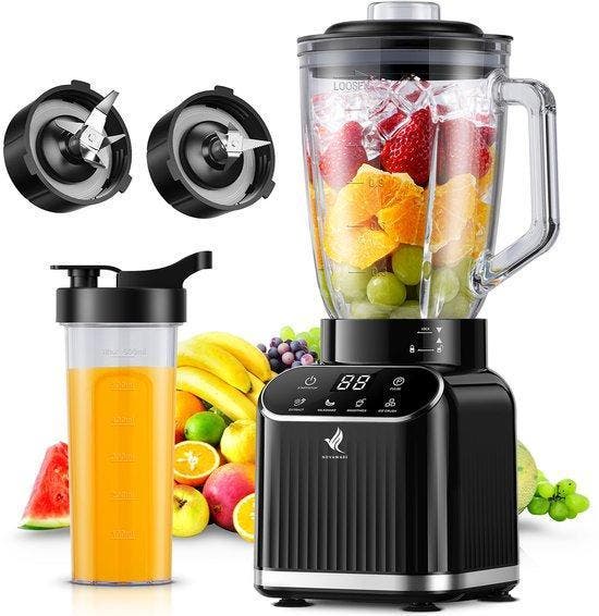 NovaWare Blender 1.5L - 1200W - NU 10% KORTING, Witgoed en Apparatuur, Blenders, Nieuw, Blender