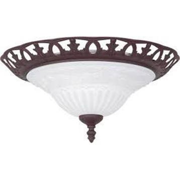 LED Plafondlamp - Trion Rustina - Opbouw Rond - E27 Fitting, Ophalen of Verzenden, Nieuw, Metaal