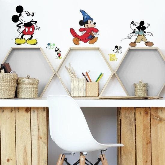 Mickey Mouse muursticker - RoomMates - 90th anniversary, Kinderen en Baby's, Kinderkamer | Inrichting en Decoratie, Nieuw, Ophalen of Verzenden