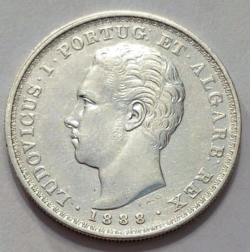 Portugal. D. Luís I (1861-1889). 500 Reis - 1888 (Zonder