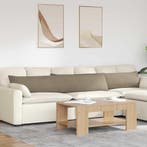 vidaXL Sofa Kussens 2 stuks Taupe 200 x 40 cm Stof, Huis en Inrichting, Woonaccessoires | Kussens, Verzenden, Nieuw