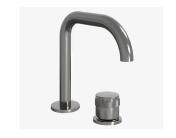 BLAUFOSS PAVILION FLAT 2 GATS WASTAFELKRAAN BRUSHED GUN, Ophalen of Verzenden, Nieuw