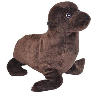 Wild Republic zeeleeuw knuffel - pluche - 35 cm - bruin, Verzenden, Nieuw