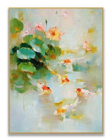 Stefano - Lotus Pond with Koi