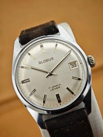 Globus - 17 Jewels Lever – Manual Wind – Vintage Dress Watch, Nieuw