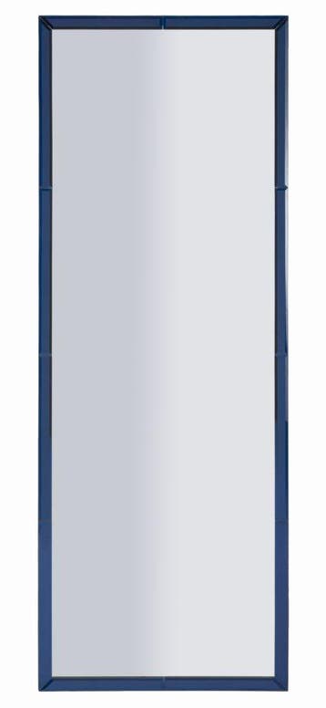BERLIJN BLAUWE WANDSPIEGEL CM 55X2X150 ( BINNENSPIEGEL, Ophalen of Verzenden, Nieuw