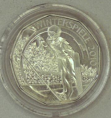 Autriche Österreich 5 euro 2010 Olympische Winterspiele V.., Verzenden