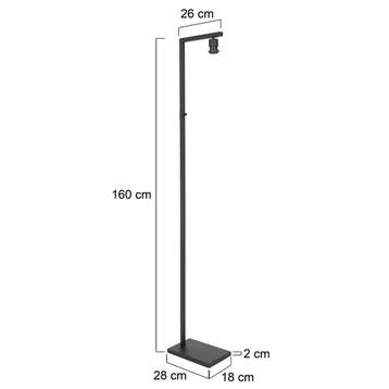 Steinhauer vloerlamp Stang 2997ZW 2dekansje, Huis en Inrichting, Lampen | Vloerlampen, Ophalen, Nieuw, Overige materialen, Modern