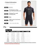 Heren Shorty Wetsuit 3mm Neopreen Duikpak met Rits, Verzenden, Nieuw