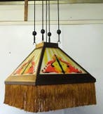 Plafondlamp - Amsterdamse School / Art Deco hanglamp - Glas,