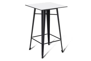 Metalen statafel - Zwart | 70x70cm | Hamburg, Ophalen of Verzenden, Nieuw, Vierkant, Kunststof