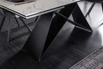 Uitschuifbare eettafel PROMETHEUS 180-220-260cm wit marmer, Huis en Inrichting, Tafels | Eettafels, Ophalen of Verzenden, Nieuw
