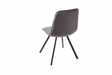 Retro stoel AMSTERDAM CHAIR donkergrijs fluweel design, Huis en Inrichting, Stoelen, Ophalen of Verzenden, Nieuw