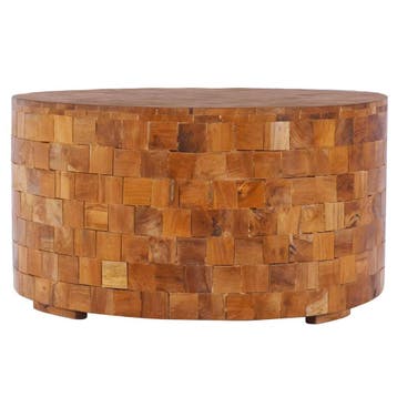 vidaXL Salontafel 60x60x35 cm massief teakhout, Huis en Inrichting, Tafels | Salontafels, 50 tot 100 cm, Verzenden, Nieuw, 50 tot 100 cm