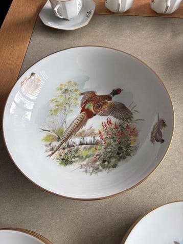 Domino Limoges - Tafelservies voor 12 (12) - Porselein