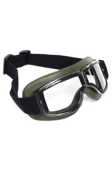 Goggles Motorbril Skibril Bril Groen Montuur Transparante Gl, Ophalen of Verzenden, Nieuw, Overige maten, Carnaval