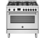 Bertazzoni MPL96L1EXC gas fornuis met 6 branders, rvs1640, Ophalen of Verzenden, Nieuw