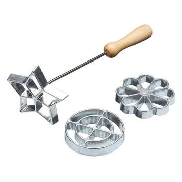 KitchenCraft Home Made Rozet Mallen IJzer Set/3, Verzenden, Nieuw