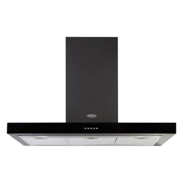 €399 Belling Cookcentre 90 Flat Zwart Afzuigkap, Ophalen of Verzenden, Nieuw, Vrijstaand