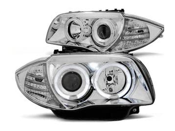 Angel Eyes koplampen Chrome geschikt voor BMW 1 serie, Verzenden, Nieuw, BMW