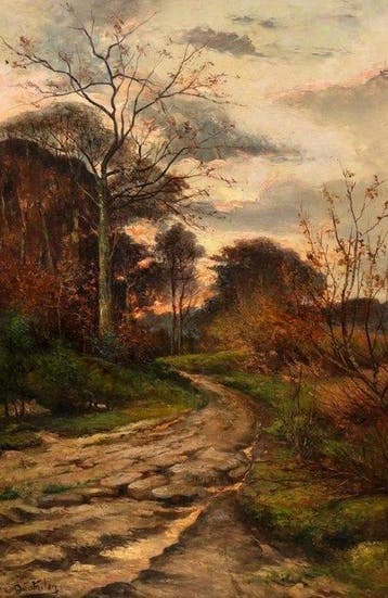 French school (XIX) - Sous Bois en Automne