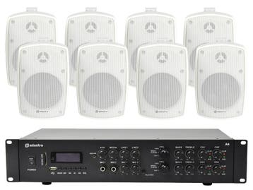 Adastra Indoor/outdoor Speakerset 4 + A4 BT Versterker, Verzenden, Nieuw, Overige typen, Overige merken