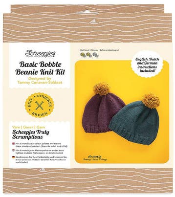 Scheepjes Bobble Beanie Breikit - 2 Mutsen breien, Ophalen of Verzenden, Nieuw