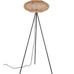 LED Vloerlamp - Trion Eddie - E27 Fitting - Rond - Mat Zwart, Huis en Inrichting, Lampen | Vloerlampen, Ophalen of Verzenden, Nieuw