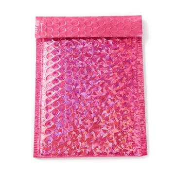 1 x Metallic luchtkussen envelop kleur: Deep Pink afm. 24..., Diversen, Ophalen of Verzenden, Nieuw