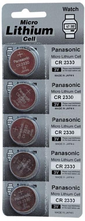 Lithium knoopcel CR2330 (5 stuks), Ophalen of Verzenden, Nieuw