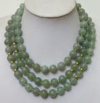 Jade / nefriet groen uit Maleisië (12 - 13 mm) / Hoge