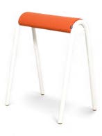 Sedus Lab hopper, oranje-wit, Ophalen of Verzenden, Gebruikt, Overige kleuren