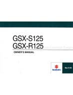 2017 SUZUKI GSX-S125 | GSX-R125 INSTRUCTIEBOEKJE ENGELS