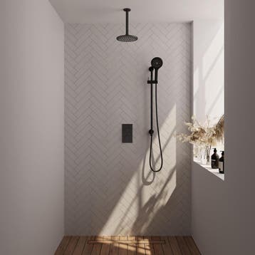 Brauer Black Carving Thermostatische Regendoucheset Inbouw -, Ophalen of Verzenden, Nieuw
