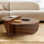 Ronde salontafel met twee niveaus - 80 x 30 x 30/35,5 cm, Verzenden, Nieuw, 200 cm of meer, 150 tot 200 cm