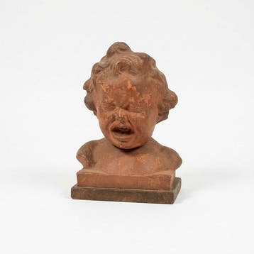 Art Nouveau - Buste, Il pianto dellinfanzia - 18 cm -