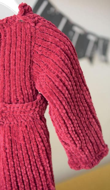 Breipatroon Meisjesjurk Velvet - voor 6 maanden t/m 3 jaar, Hobby en Vrije tijd, Ophalen of Verzenden, Nieuw