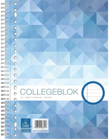 Work Work Collegeblok - A4- Gelijnd - 160 bladzijden, Ophalen of Verzenden