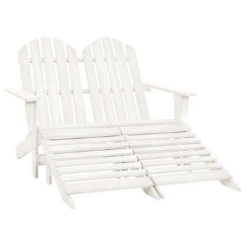 vidaXL Tuinstoel 2-zits Adirondack met voetenbank vurenhout, Tuin en Terras, Verzenden, Nieuw, Hout