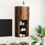 Wand TV-kast 102cm | Bewerkt Hout | Tweedekansje OP=OP, 100 tot 150 cm, Eikenhout, Nieuw, Ophalen of Verzenden