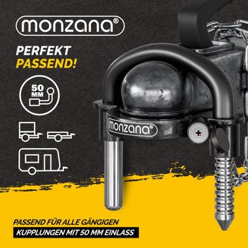 Aanhangwagenslot Zwart 157x79x150mm (Auto-Fiets), Verzenden, Nieuw