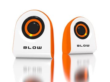Computer Speakers Stereo Mini - Wit Oranje - MS-25, Ophalen of Verzenden, Nieuw