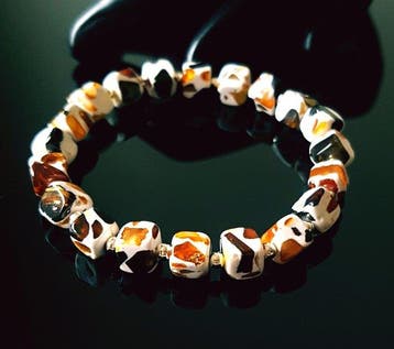 Amber Vintage Baltisch amberhanger met armband -