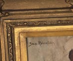 Suze Robertson (1856-1922), Opwarmen bij het stoofje, Antiek en Kunst, Kunst | Schilderijen | Klassiek
