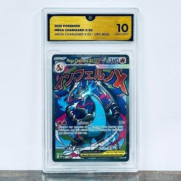 Pokémon Graded card - Mega Charizard X ex 023 - Pokemon - GG, Hobby en Vrije tijd, Nieuw