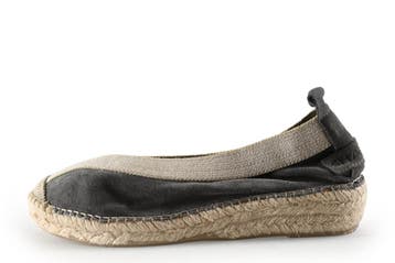 Shabbies Amsterdam Espadrilles in maat 39 Zwart, Shabbies Amsterdam, Verzenden, Zwart, Zo goed als nieuw