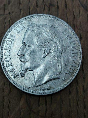 Frankrijk. Napoléon III. 5 Francs 1868-BB, Strasbourg