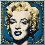 Amber Rose - Marilyn Monroe - Version Or & Bleu - Tirage