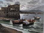 Mario Galanti (XX) - Pescatori al porto